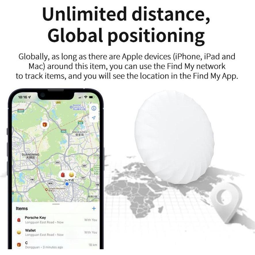 Thumbnail - Lippa - Smart-Finder for Keys, Things and Pets - Apple Find My - 1 pcs, Tracker