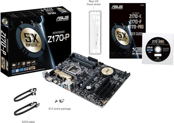 Produktbild ASUS Z170-P D3 (LGA 1151, Intel Z170, ATX)