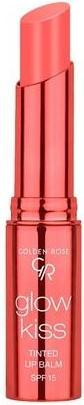 Golden Rose Cosmetics Glow Kiss Getönter Lippenbalsam mit SPF15 Vegane Formel Pfirsich Shake (Lippenbalsam)