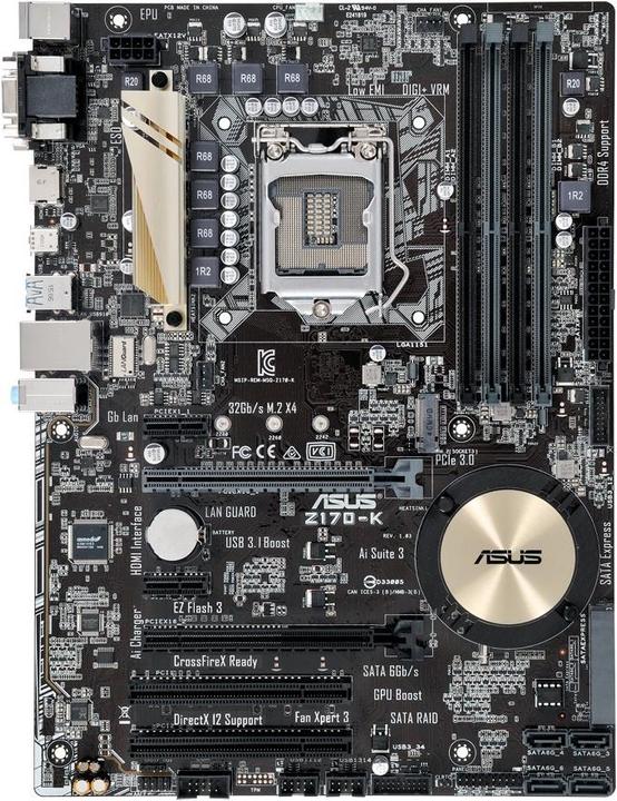 Image du produit ASUS Z170-K (LGA 1151, Intel Z170, ATX)