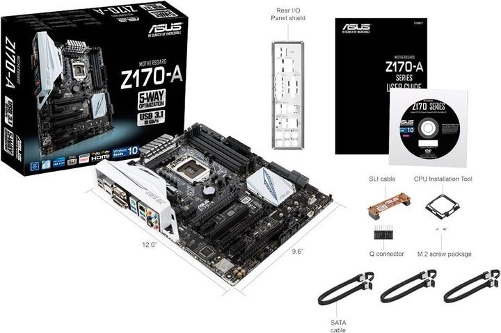 Produktbild ASUS Z170-A (LGA 1151, Intel Z170, ATX)