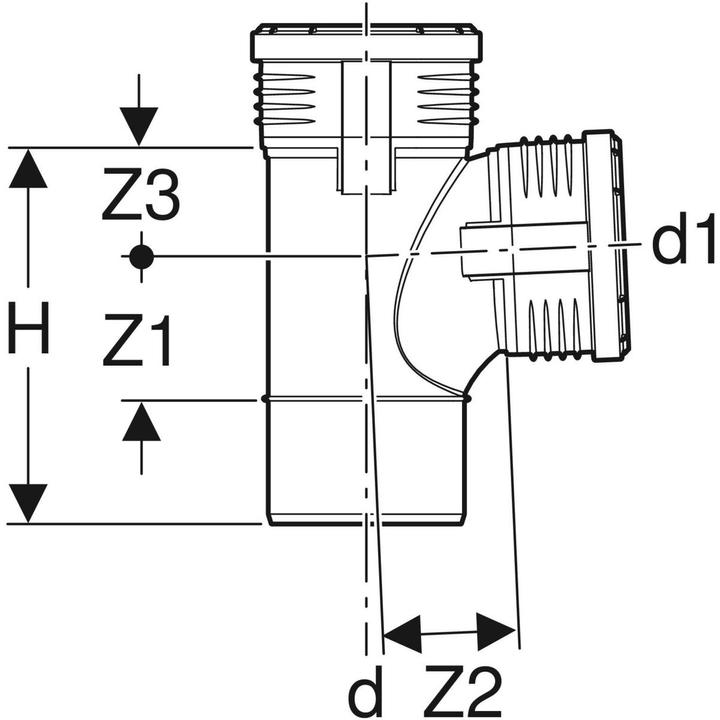 Image du produit Geberit Silent-PP Dérivation coudée 87,5° d110/110