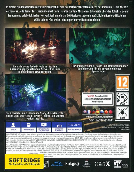 Immagine prodotto Warhammer 40.000: Mechanicus (PS4, DE)