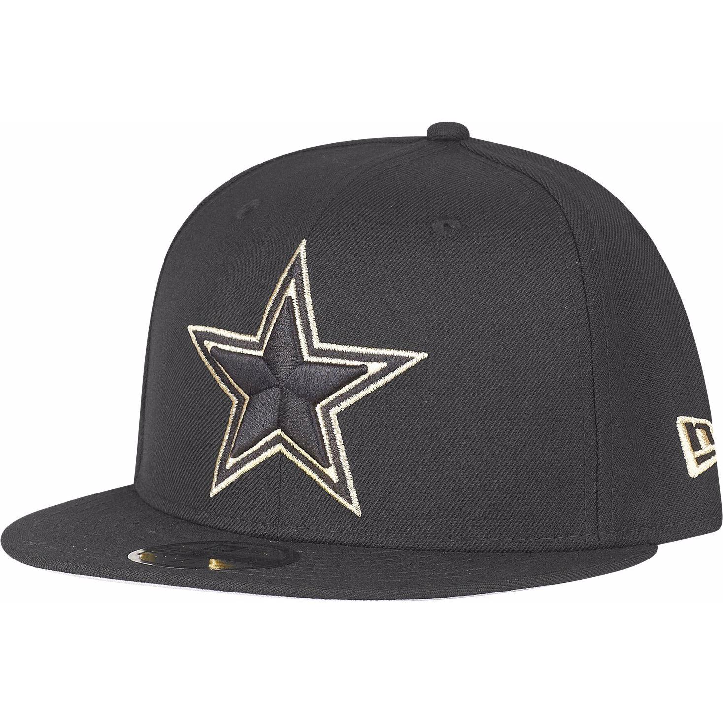 New Era, Herren, Cap, 59Fifty Dallas Cowboys Gold, Schwarz, (7 1/8)