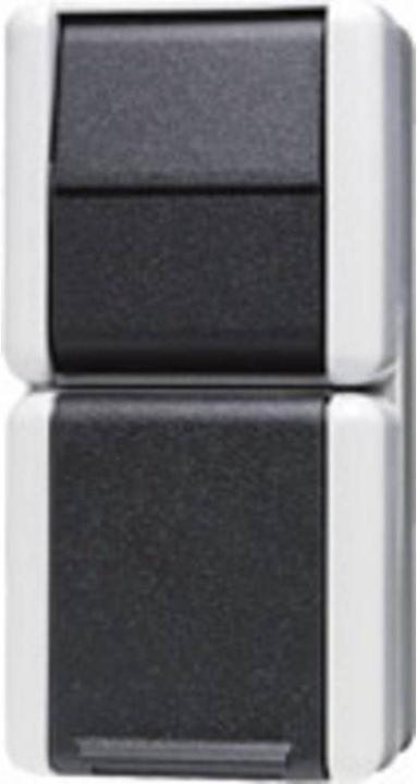 Actual product image JUNG Switch program 2gang surface mount housing socket outlet