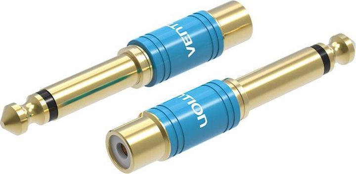 Actual product image Vention Audio adapter VDD-C03 6.35mm male to RCA female blue 0.5m