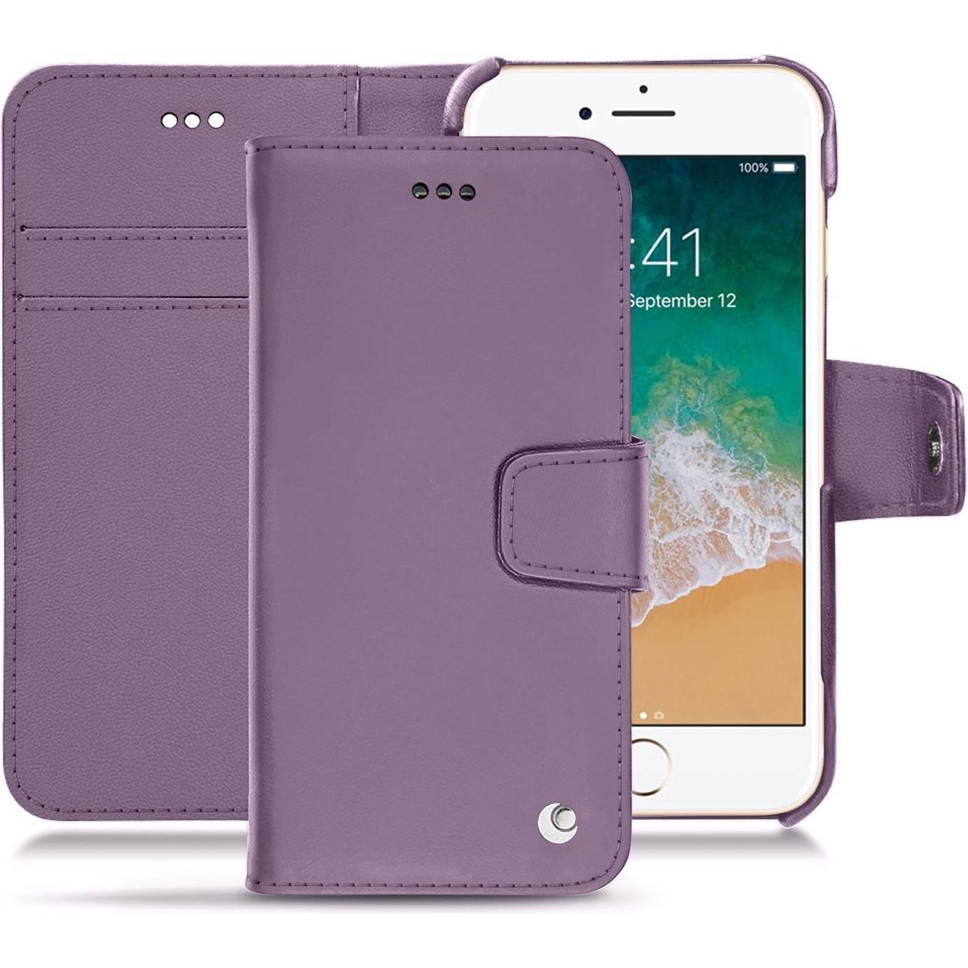 Noreve Lederschutzhülle Wallet (Apple iPhone 7), Smartphone Hülle, Violett