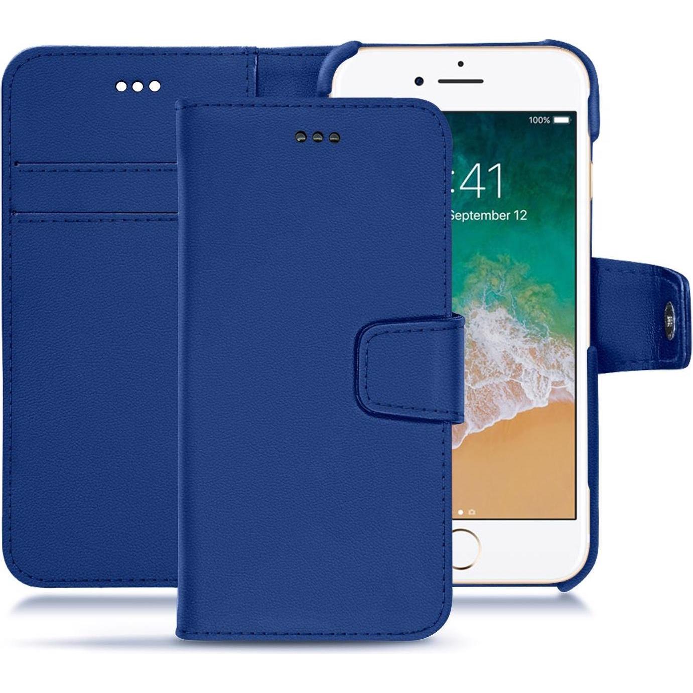 Noreve Lederschutzhülle Wallet (Samsung Galaxy Note 7), Smartphone Hülle, Blau