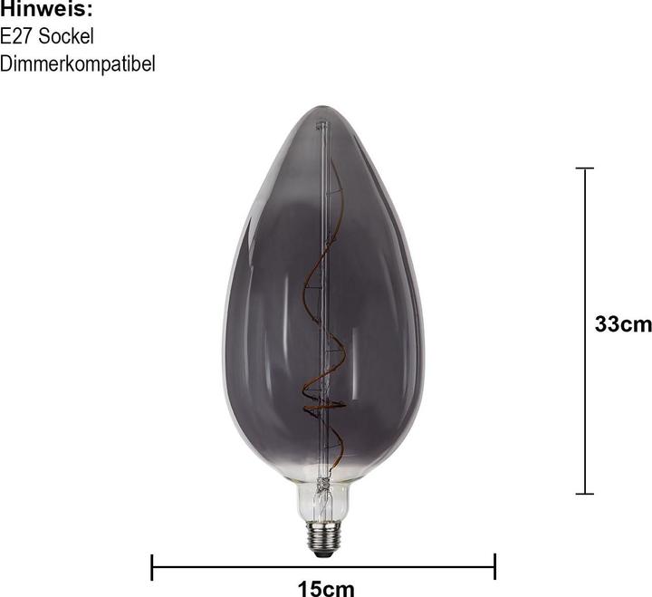 Produktbild Schönenberger Heavy Smoke (E27, 5.80 W, 135 lm, 1 x, G)