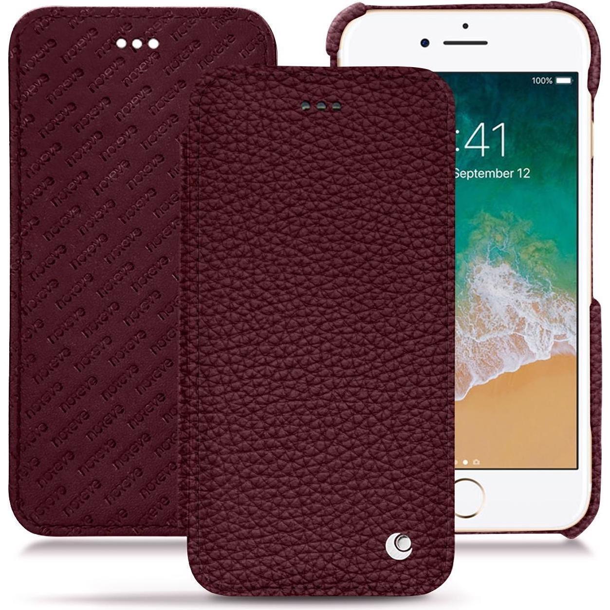 Noreve Lederschutzhülle horizontal (Apple iPhone 7), Smartphone Hülle, Violett
