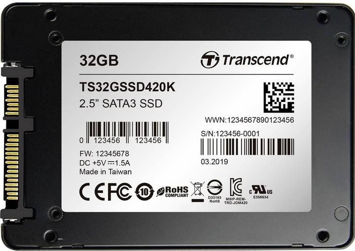 Actual product image Transcend SSD420K SSD (32 GB, 2.5")