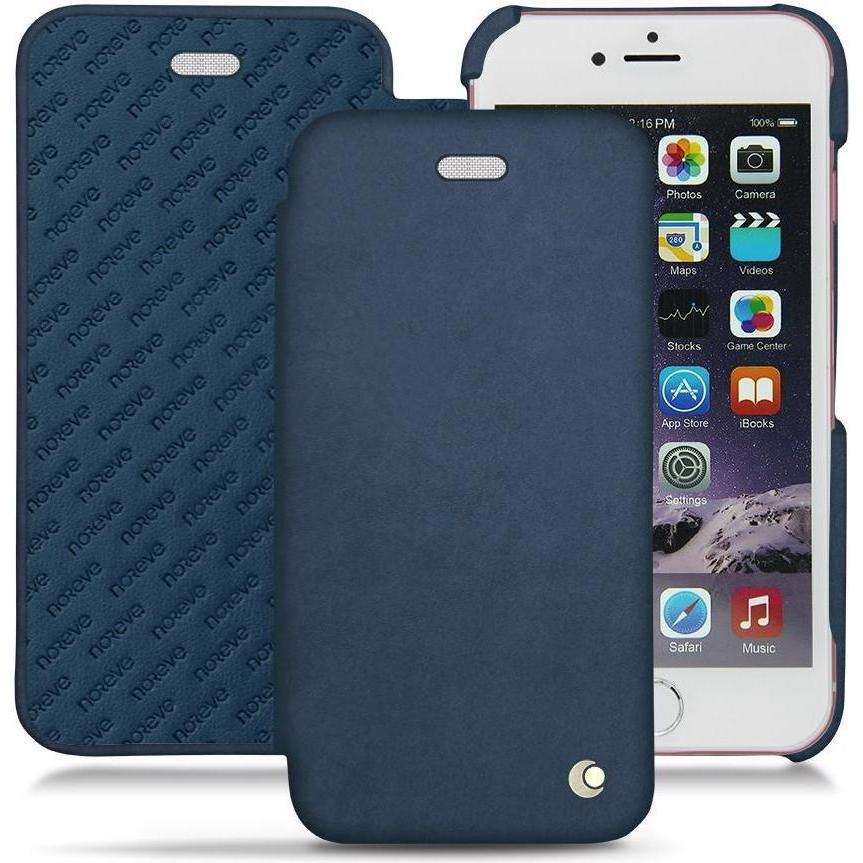 Noreve Lederschutzhülle horizontal (Apple iPhone 6s Plus), Smartphone Hülle, Blau