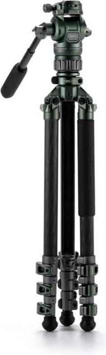 Image du produit Tilta VT05 Tête fluide vidéo de voyage, trépied à 3 branches en fibre de carbone (Carbone, Métal)