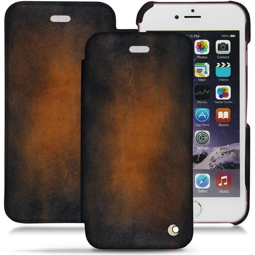 Thumbnail - Noreve Lederschutzhülle horizontal (Apple iPhone 6s Plus), Smartphone Hülle, Braun