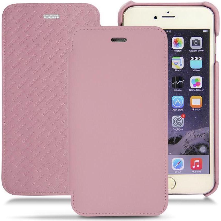 Noreve Lederschutzhülle horizontal (Apple iPhone 6s Plus), Smartphone Hülle, Rosa