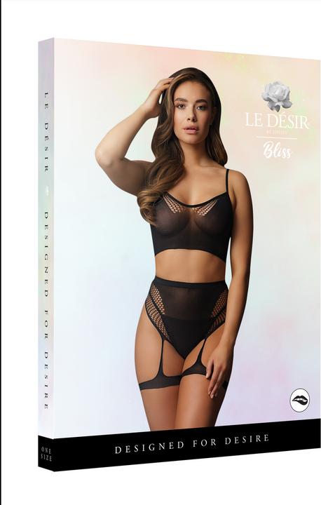 Actual product image Le Désir Bra set with garters (One size)
