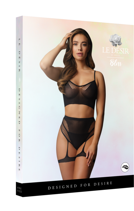 Actual product image Le Désir Bra set with garters (One size)