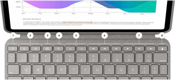 Actual product image Logitech Combo Touch (Eng. Int., iPad Pro 12.9 2022 (6th Gen), iPad Pro 12.9 2021 (5th Gen))