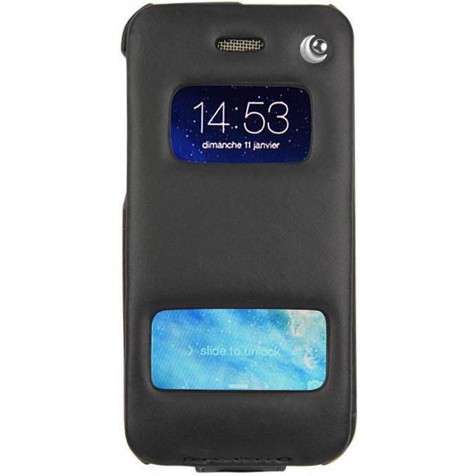 Thumbnail - Noreve Lederschutzhülle vertikal (Apple iPhone 5s), Smartphone Hülle, Schwarz