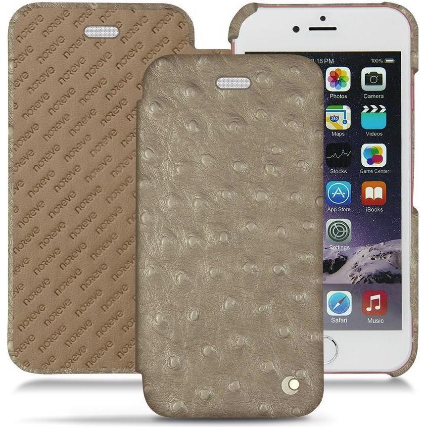 Noreve Lederschutzhülle horizontal (Apple iPhone 6s), Smartphone Hülle, Beige