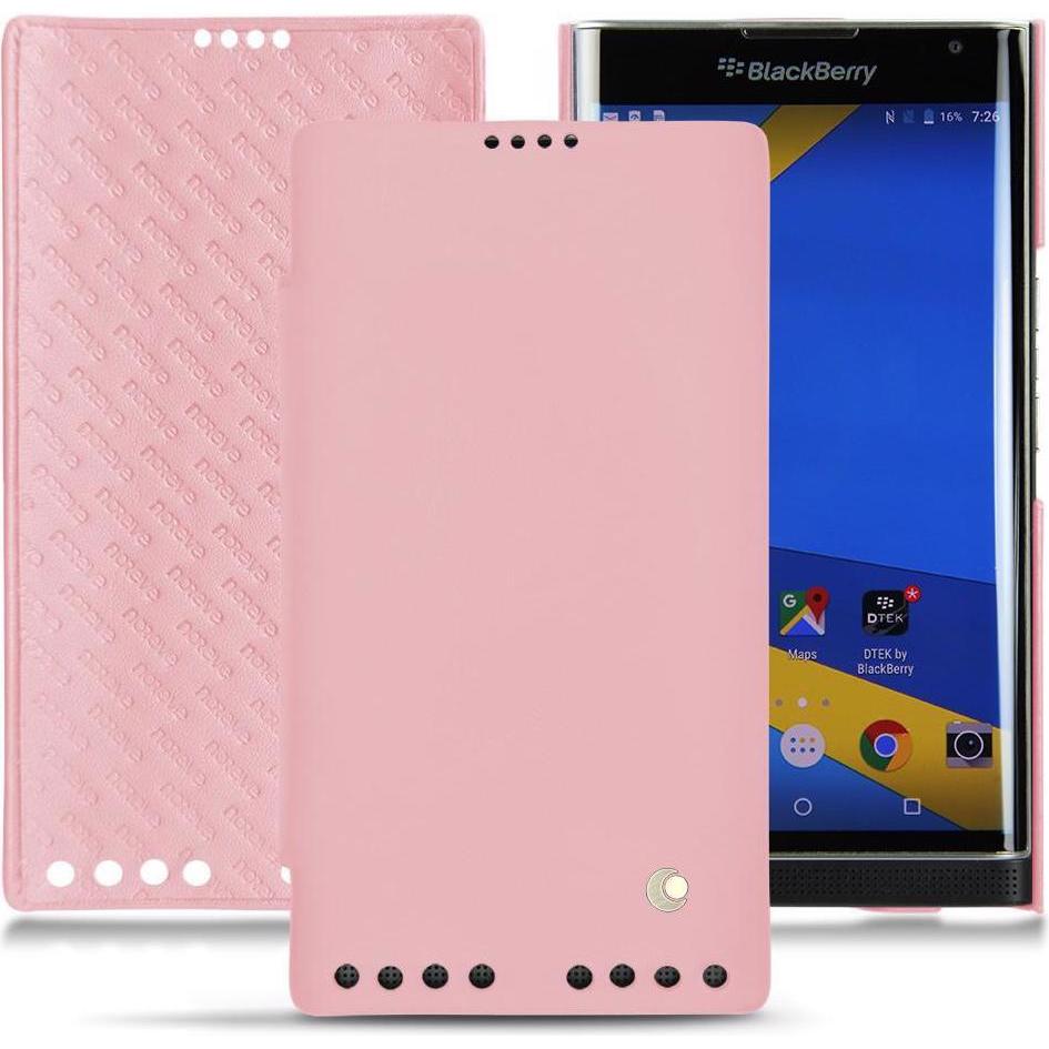 Thumbnail - Noreve Lederschutzhülle horizontal (Blackberry Priv), Smartphone Hülle, Rosa