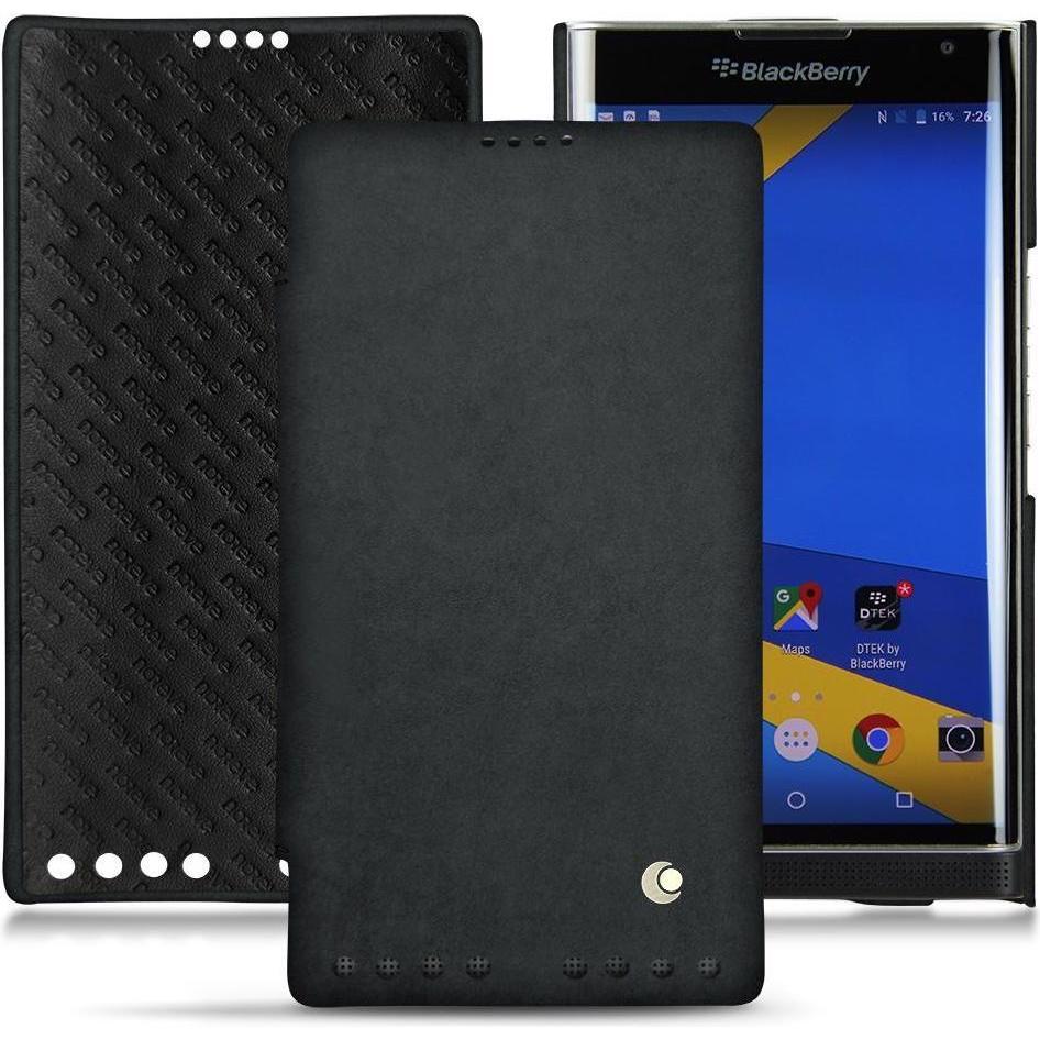 Thumbnail - Noreve Lederschutzhülle horizontal (Blackberry Priv), Smartphone Hülle, Schwarz