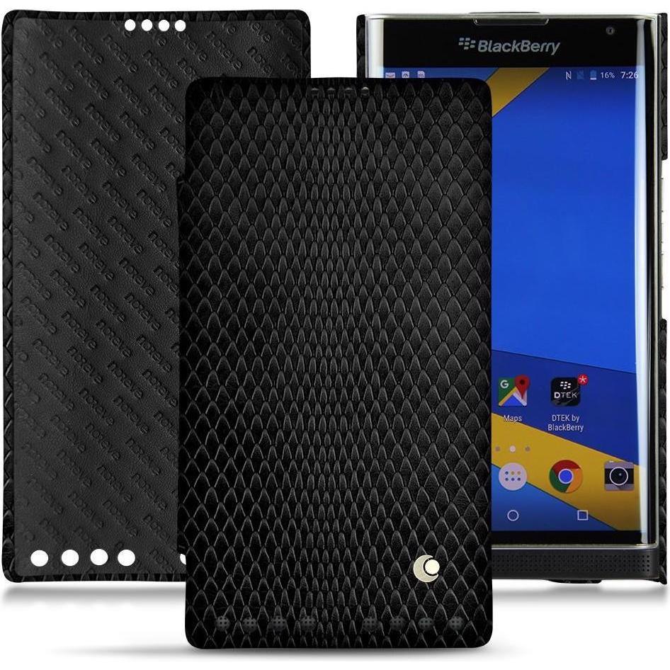 Thumbnail - Noreve Lederschutzhülle horizontal (Blackberry Priv), Smartphone Hülle, Schwarz