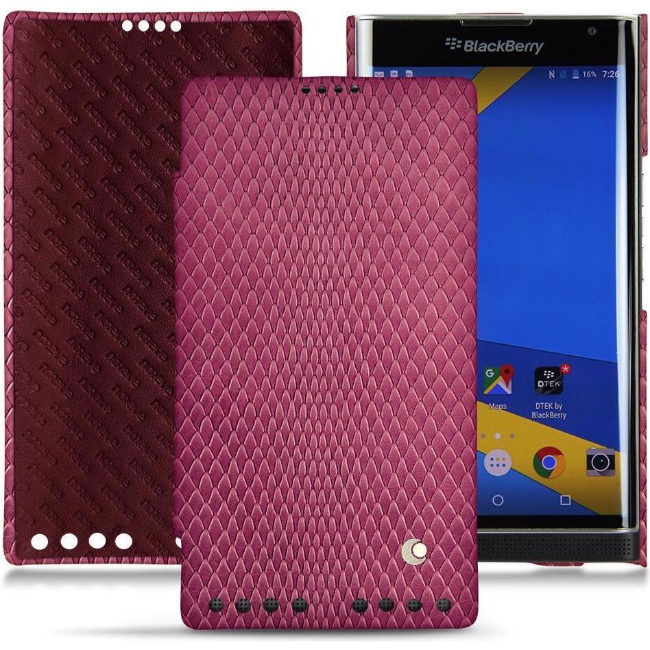 Thumbnail - Noreve Lederschutzhülle horizontal (Blackberry Priv), Smartphone Hülle, Rosa