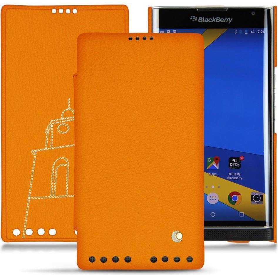 Thumbnail - Noreve Lederschutzhülle horizontal (Blackberry Priv), Smartphone Hülle, Orange