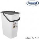 Produktbild Tontarelli 24 l weisser Moda-Behälter mit Griff (24 l)