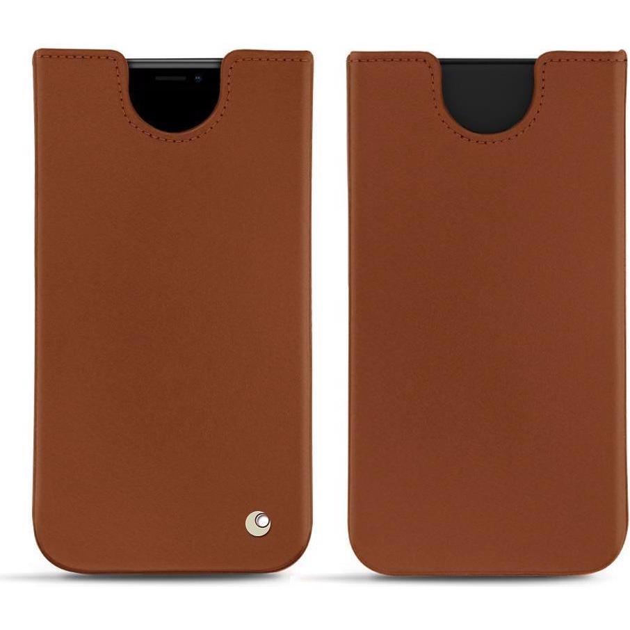 Noreve Lederschutzhülle (Apple iPhone XS Max), Smartphone Hülle, Braun
