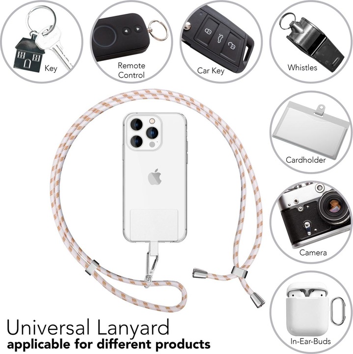 Productafbeelding Nalia Universele mobiele telefoonketting met pad