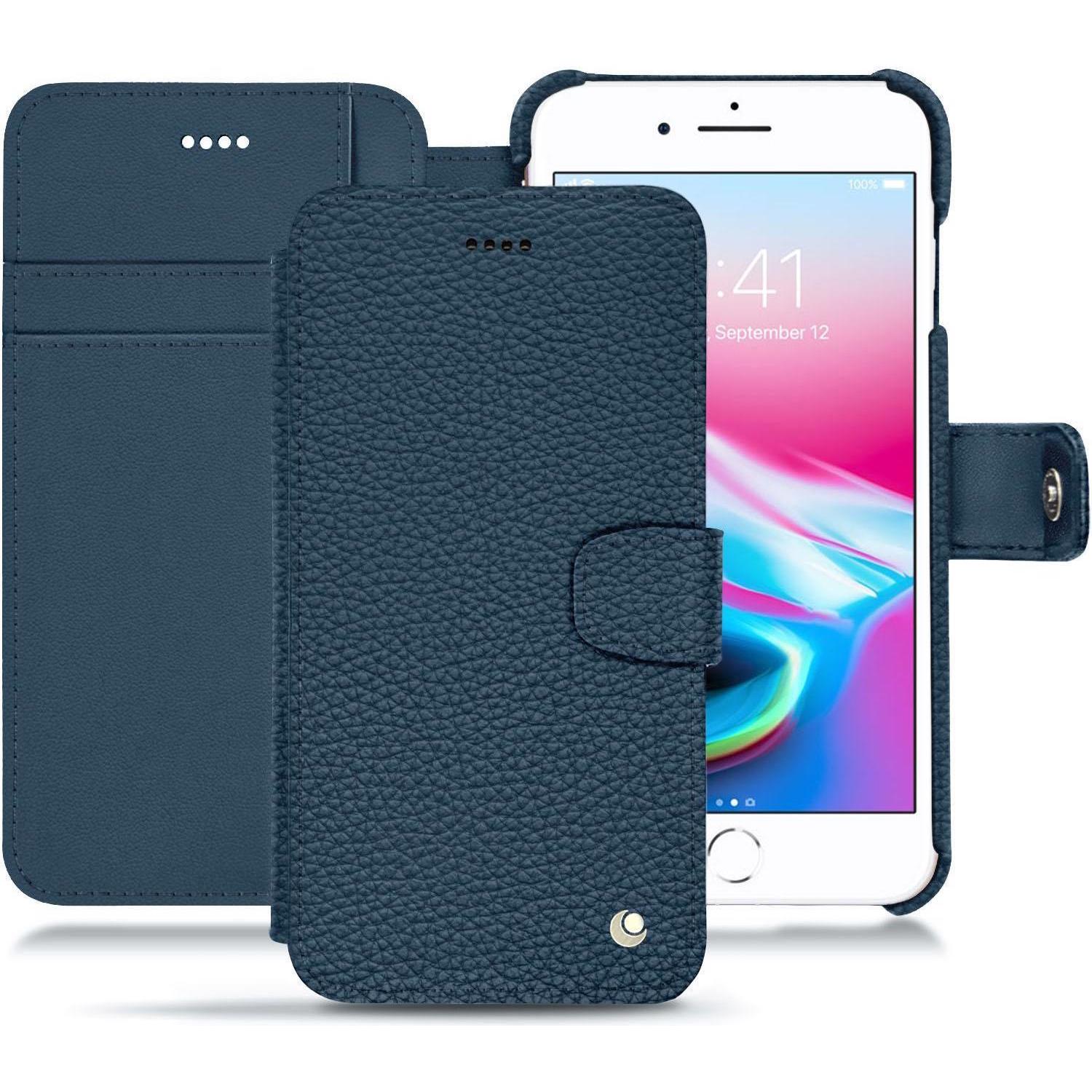 Noreve Lederschutzhülle Wallet (Samsung Galaxy Note 7), Smartphone Hülle, Blau