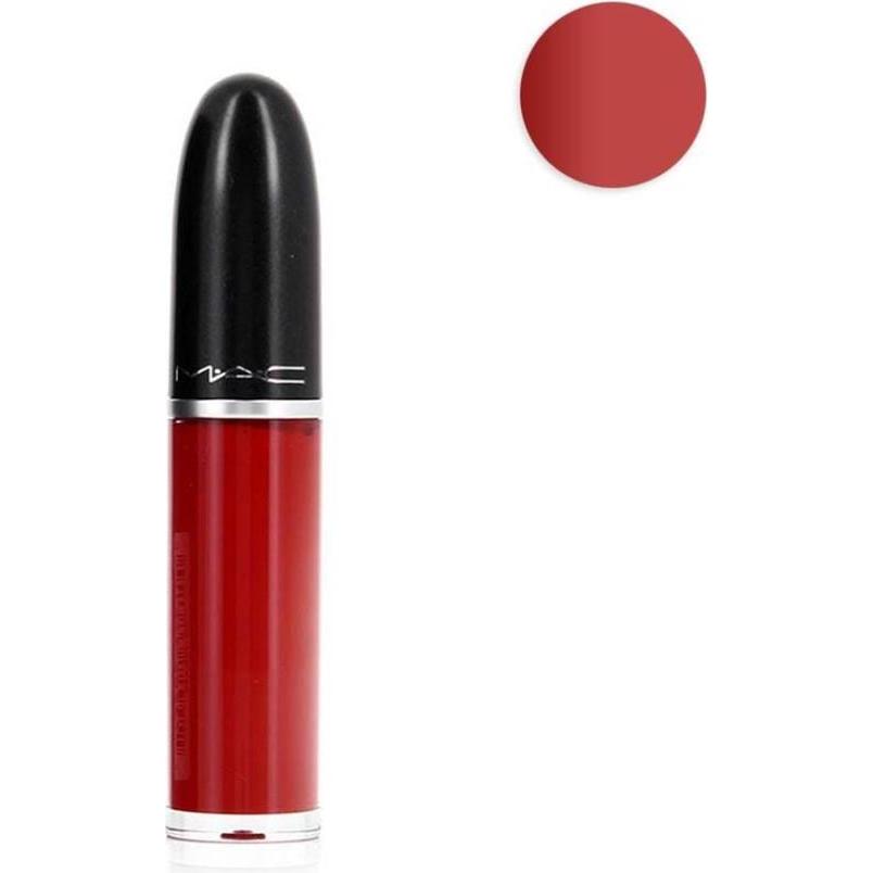 Mac Cosmetics Rosso Rossetto + Lucidalabbra, Retro Matte Liquid Lipcolour (Sembra Così Grande)