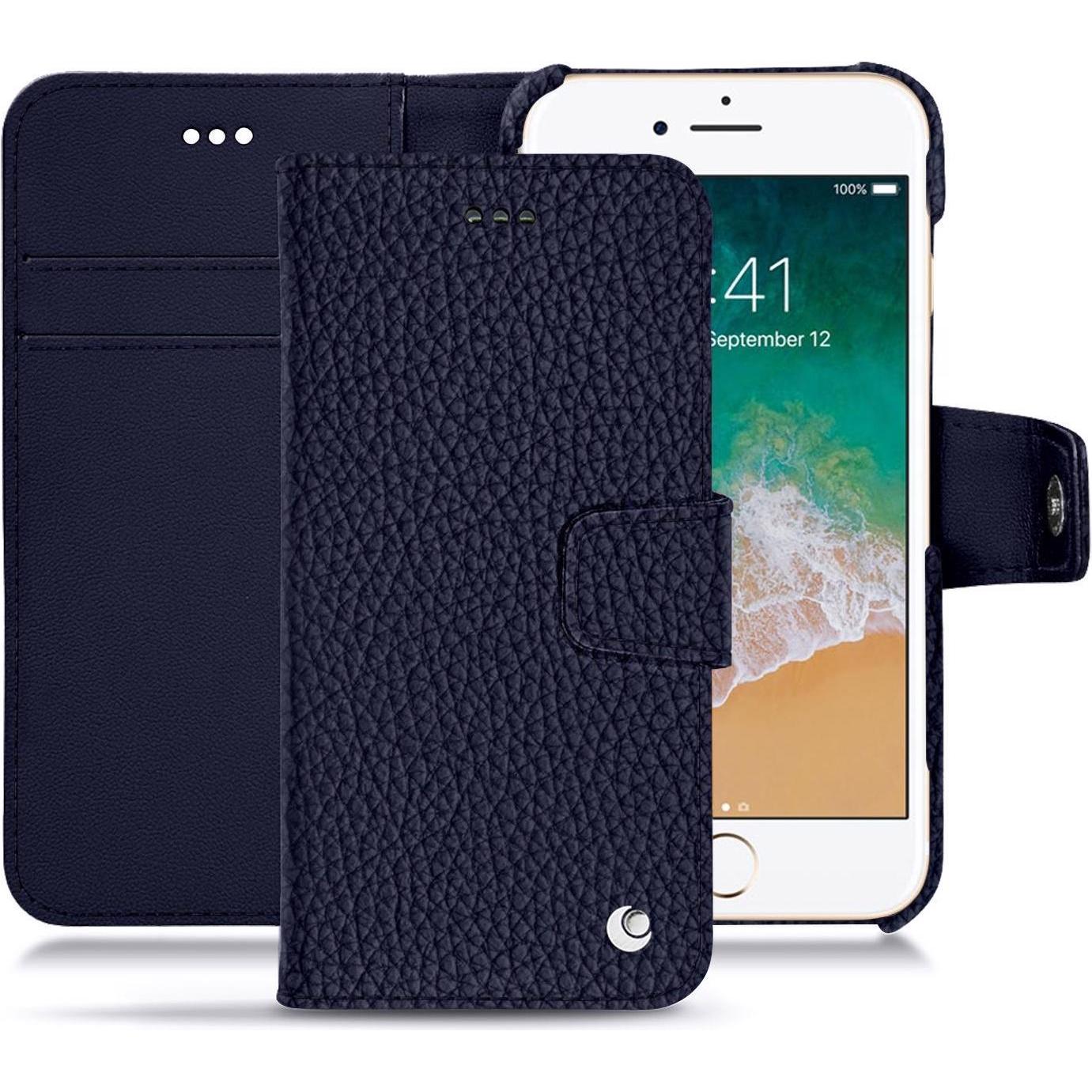 Noreve Lederschutzhülle Wallet (Apple iPhone 7), Smartphone Hülle, Violett