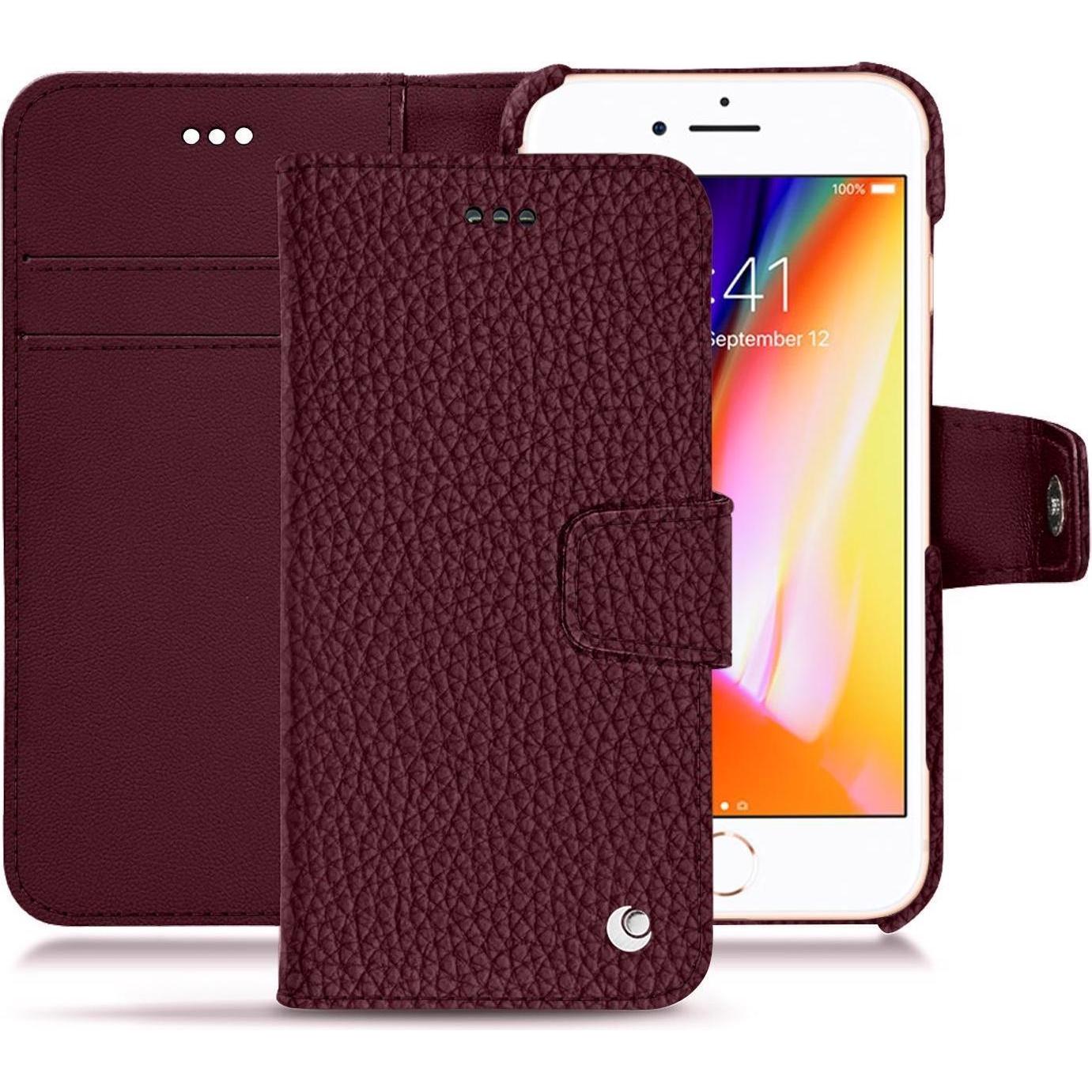 Thumbnail - Noreve Lederschutzhülle Wallet (Apple iPhone 8), Smartphone Hülle, Violett
