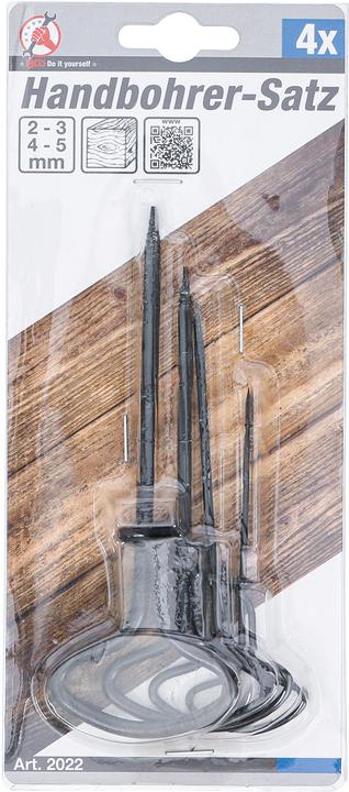 Actual product image BGS Hand drill set (2, 3, 4, 5 mm)