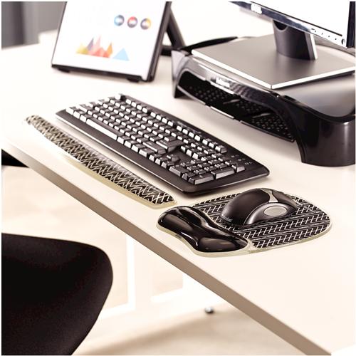 Image du produit Fellowes Tapis de souris avec repose-poignet CHEVRON (S)