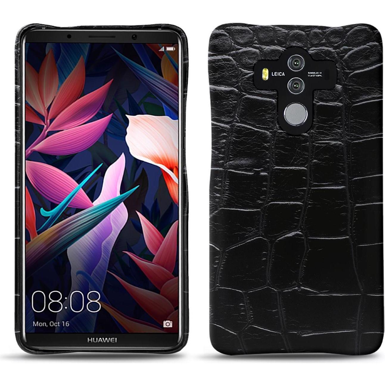 Noreve Lederschutzhülle (Huawei Mate 10 Pro), Smartphone Hülle, Schwarz
