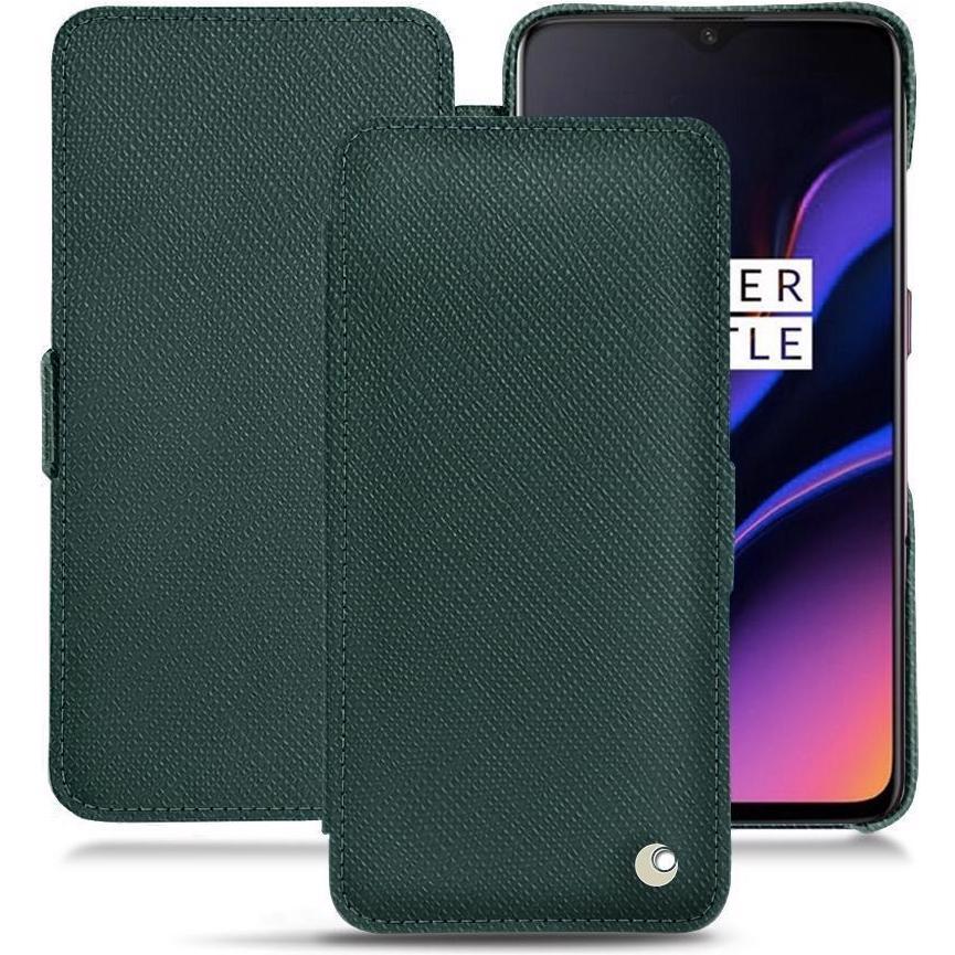 Noreve Lederschutzhülle horizontal (OnePlus 6T), Smartphone Hülle, Grün