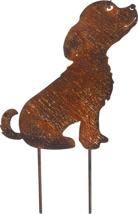 Natura Punto Gartenstecker Welpe aus Metall