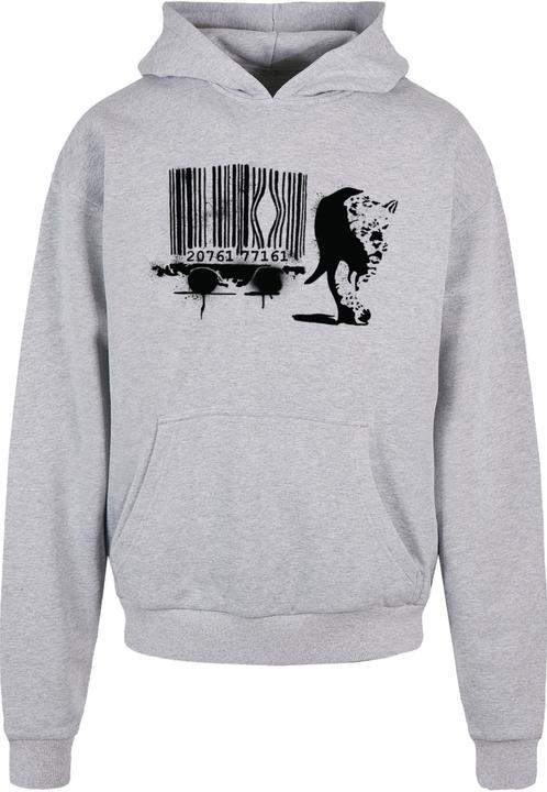 Produktbild Merchcode Brandalised - Barcode Leopard Ultra Heavy Hoody - 189371 (XS)