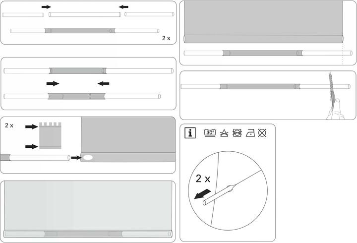 Produktbild Gardinia Raffrollo (70 x 140 cm)