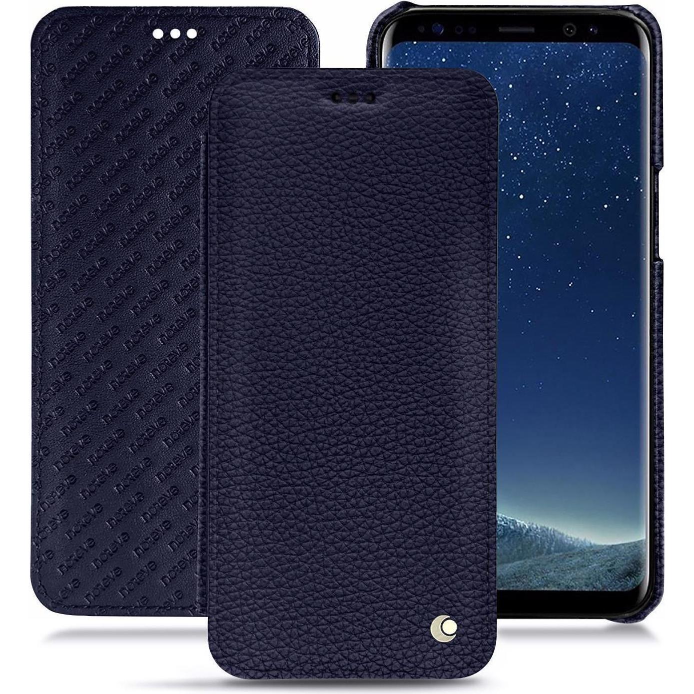 Noreve Lederschutzhülle horizontal (Samsung Galaxy S8+), Smartphone Hülle, Violett