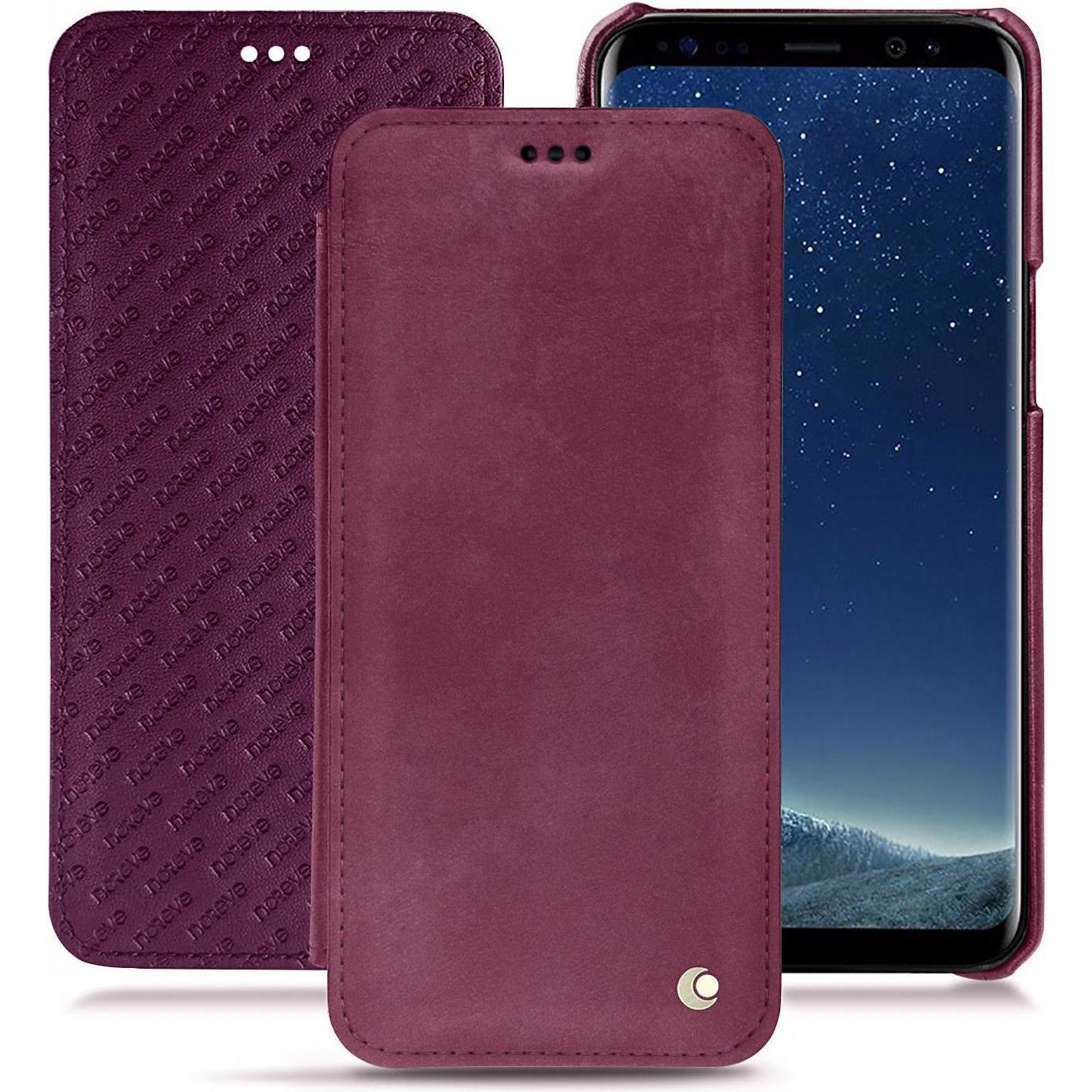 Thumbnail - Noreve Lederschutzhülle horizontal (Samsung Galaxy S8+), Smartphone Hülle, Violett