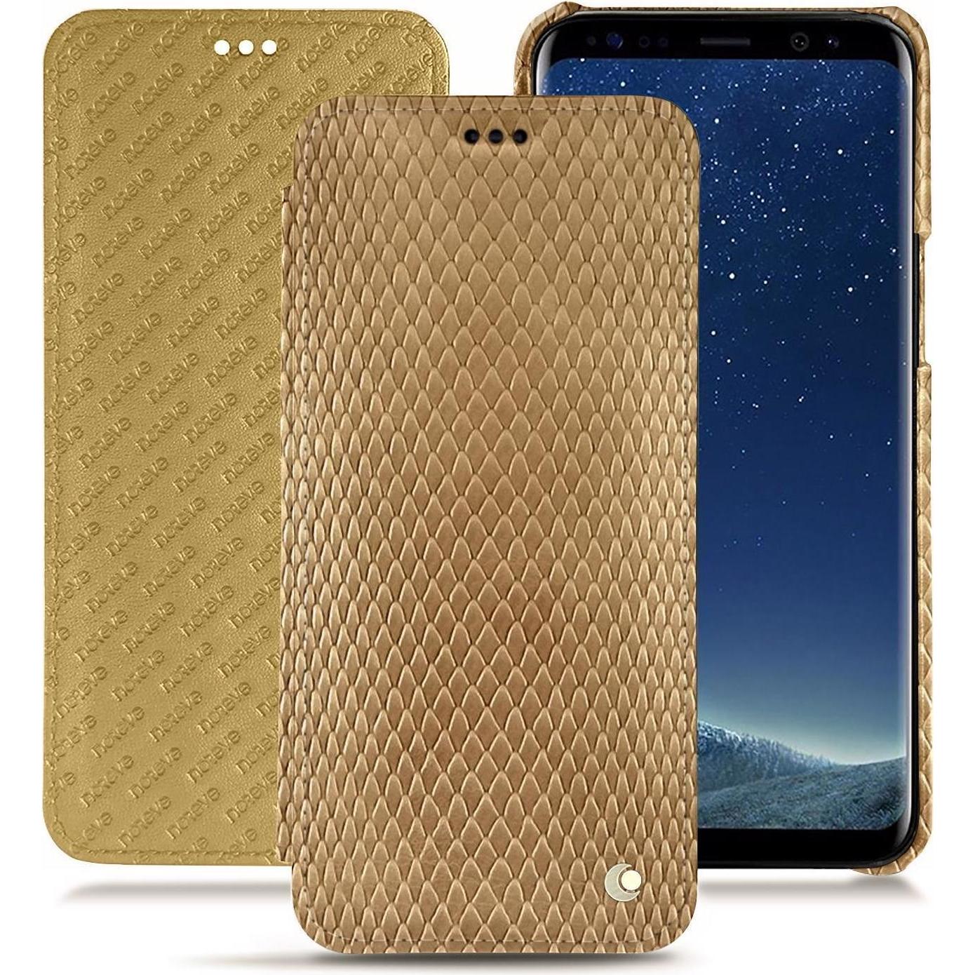 Thumbnail - Noreve Lederschutzhülle horizontal (Samsung Galaxy S8+), Smartphone Hülle, Beige