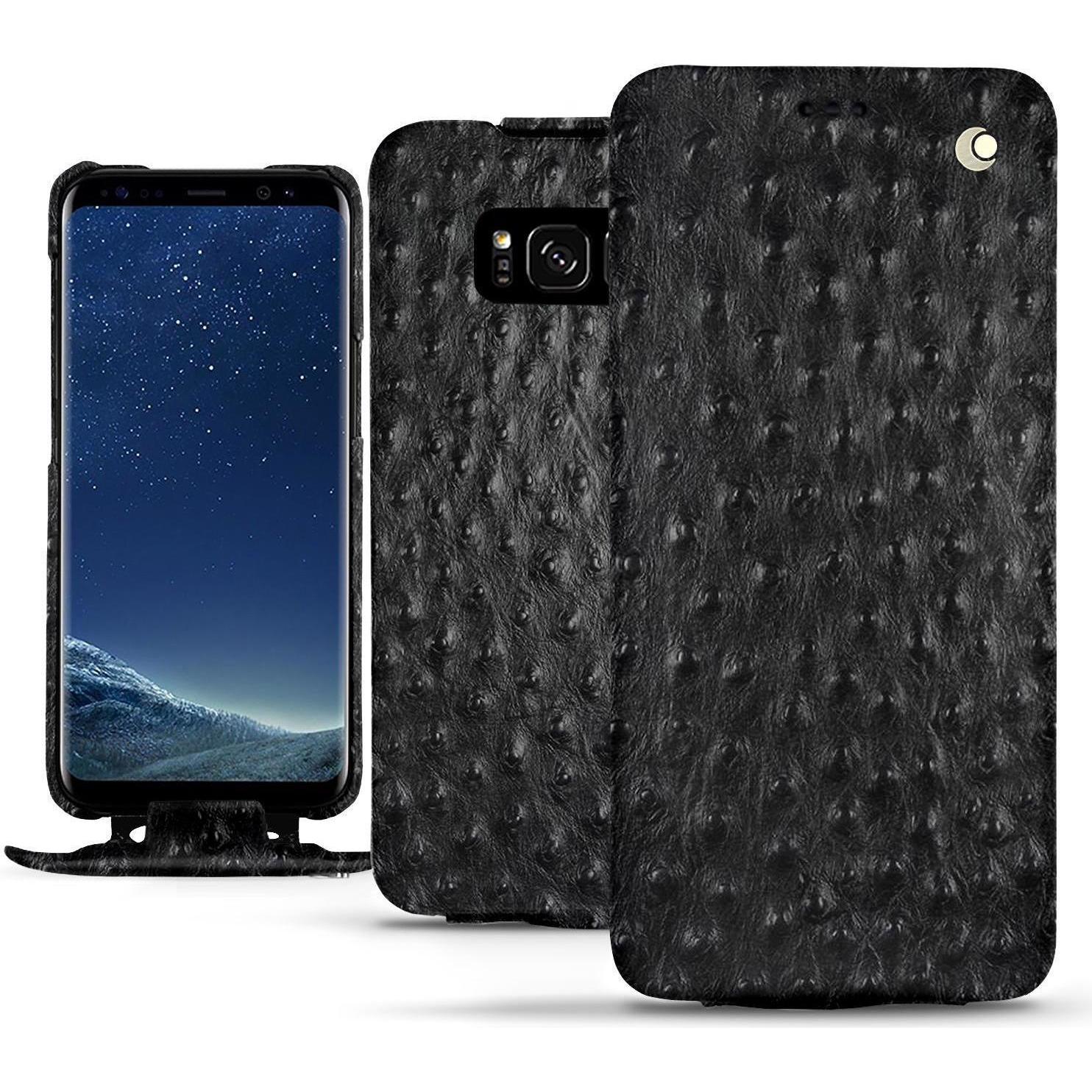 Thumbnail - Noreve Lederschutzhülle vertikal (Samsung Galaxy S8), Smartphone Hülle, Schwarz
