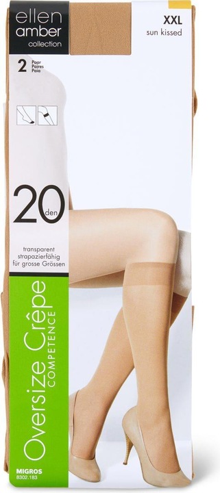 Image du produit Ellen Amber Damen Kniestrümpfe Oversize Crêpe (20 DEN)