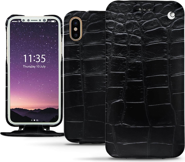 Actual product image Noreve Leather cover vertical (Apple iPhone XS)