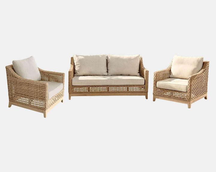 Produktbild Loberon Sitzgruppe Isolara braun/creme